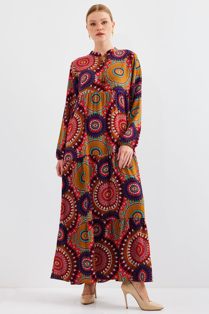 Bigdart 1627 Robe Modeste à Lacets - A.Moutarde