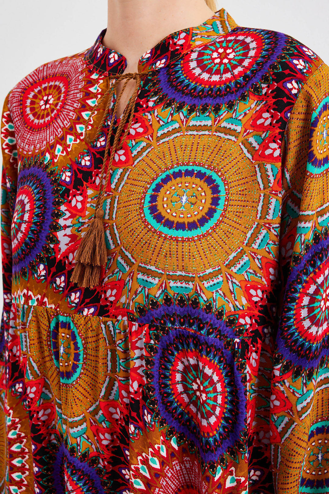 Bigdart 1627 Robe Modeste à Lacets - A.Moutarde