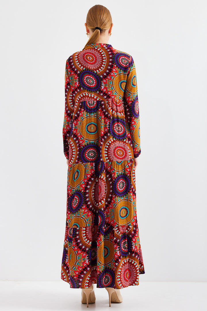 Bigdart 1627 Robe Modeste à Lacets - A.Moutarde