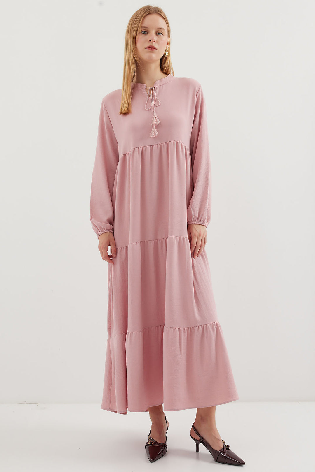 Bigdart 1627 Robe de mode à lacets - a. Rose