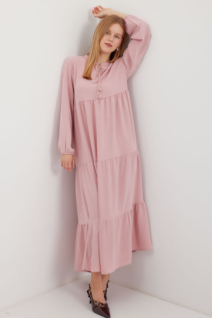 Bigdart 1627 Robe de mode à lacets - a. Rose
