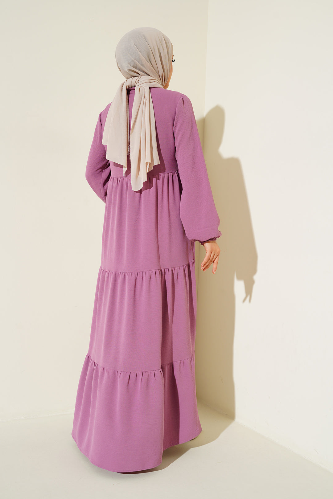 Bigdart 1627 Robe Modeste à Lacets - Fuchsia