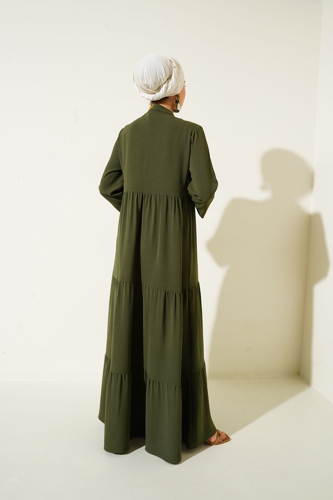 Bigdart 1627 Robe Modeste à Lacets - d.Kaki