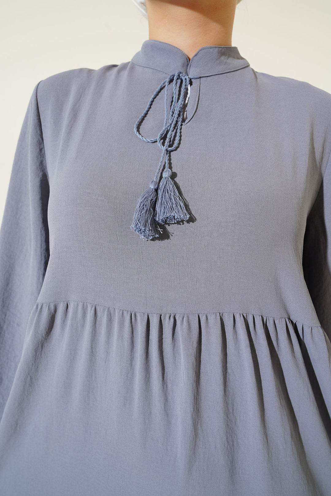 Bigdart Robe de modestie à lacets 1627 - Gris