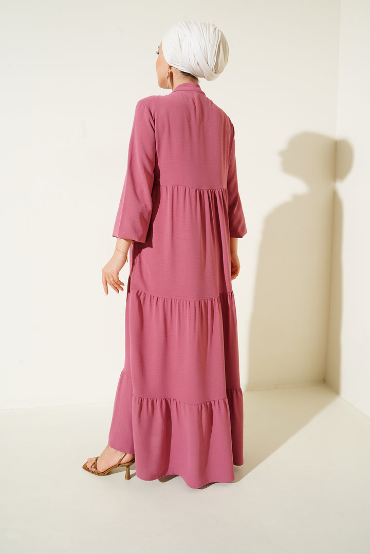 Bigdart Robe modeste à lacets 1627 - gül kurusu