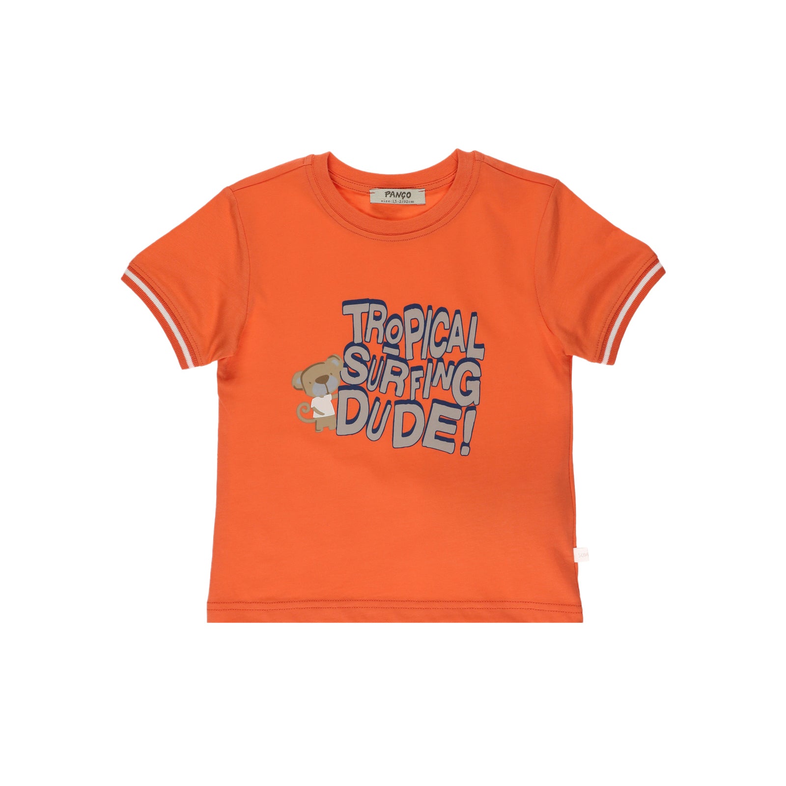 panço t-shirt orange garçon