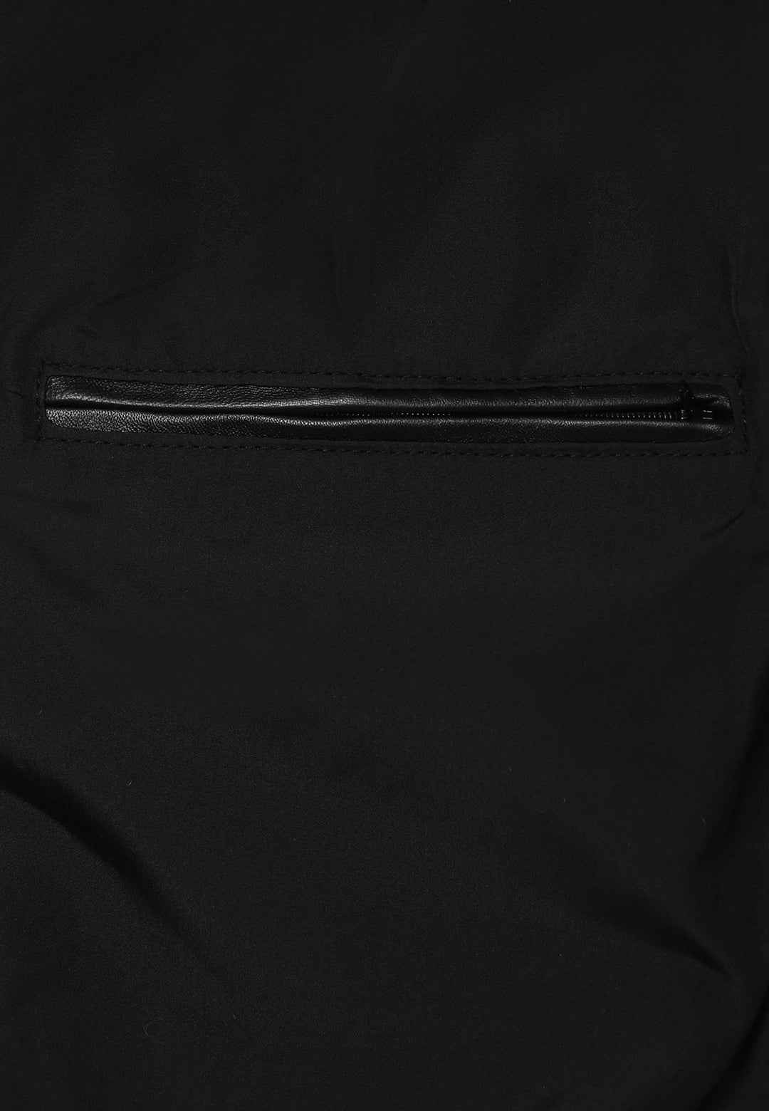 Felix Hardy Veste en Cuir Doudoune à Capuche avec Détails en Fourrure pour Homme - Noir