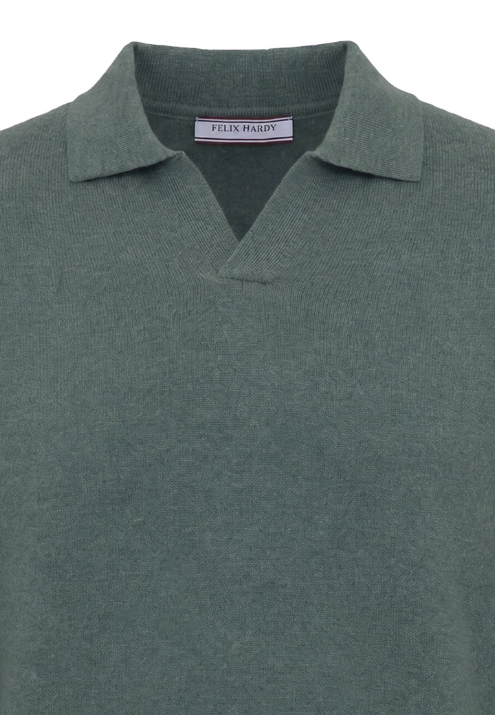 Felix Hardy Homme Pull Col Polo 2 Pièces - Kaki