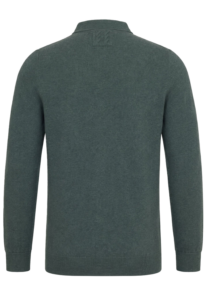 Felix Hardy Homme Pull Col Polo 2 Pièces - Kaki