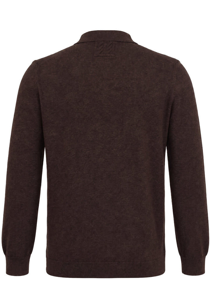 Felix Hardy Homme Pull Col Polo 2 Pièces - Kaki