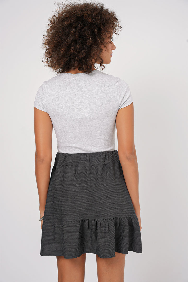 Bigdart 1884 Jupe Mini Tricotée - Anthracite