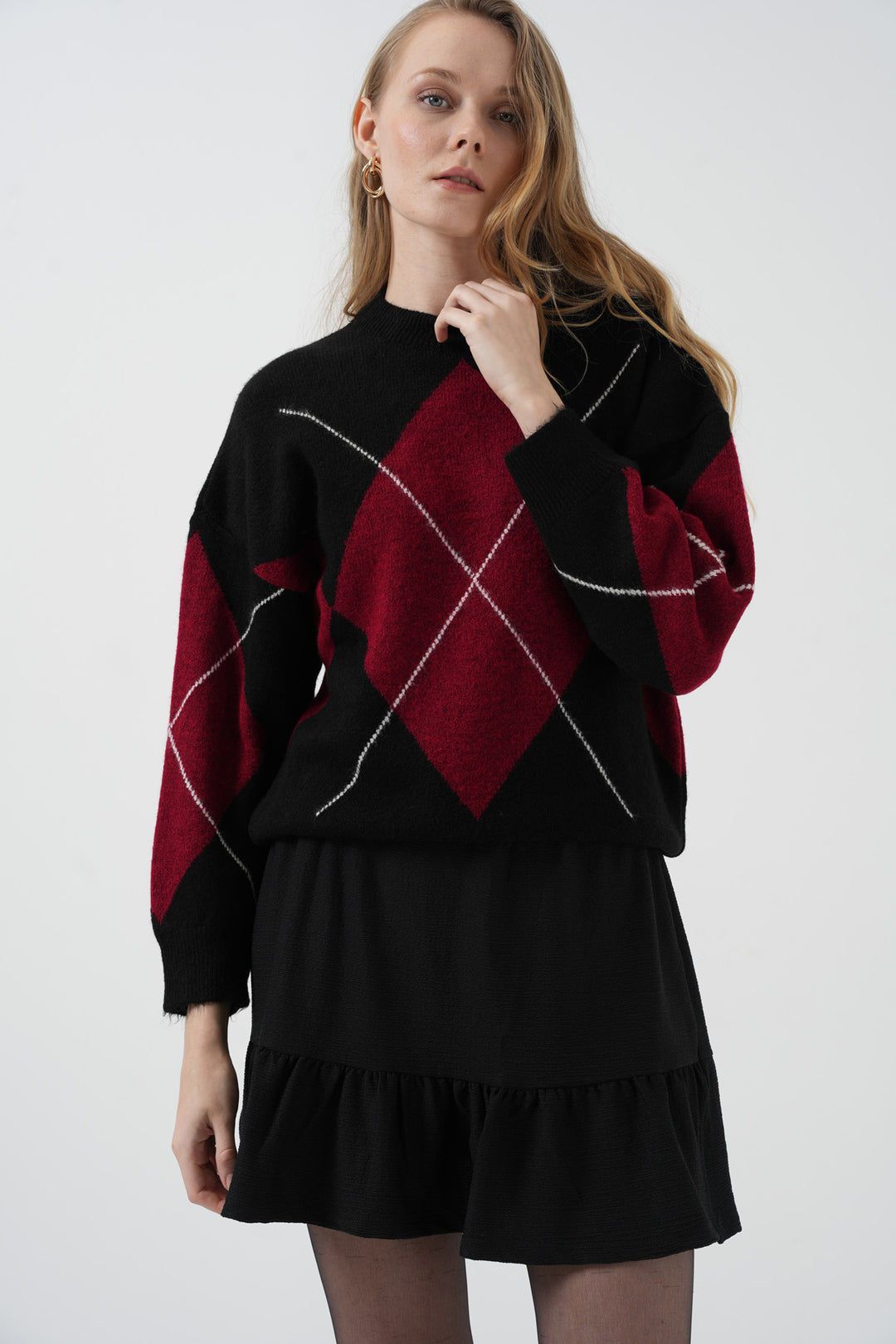 Bigdart 1884 Jupe mini en tricot noire - Noir