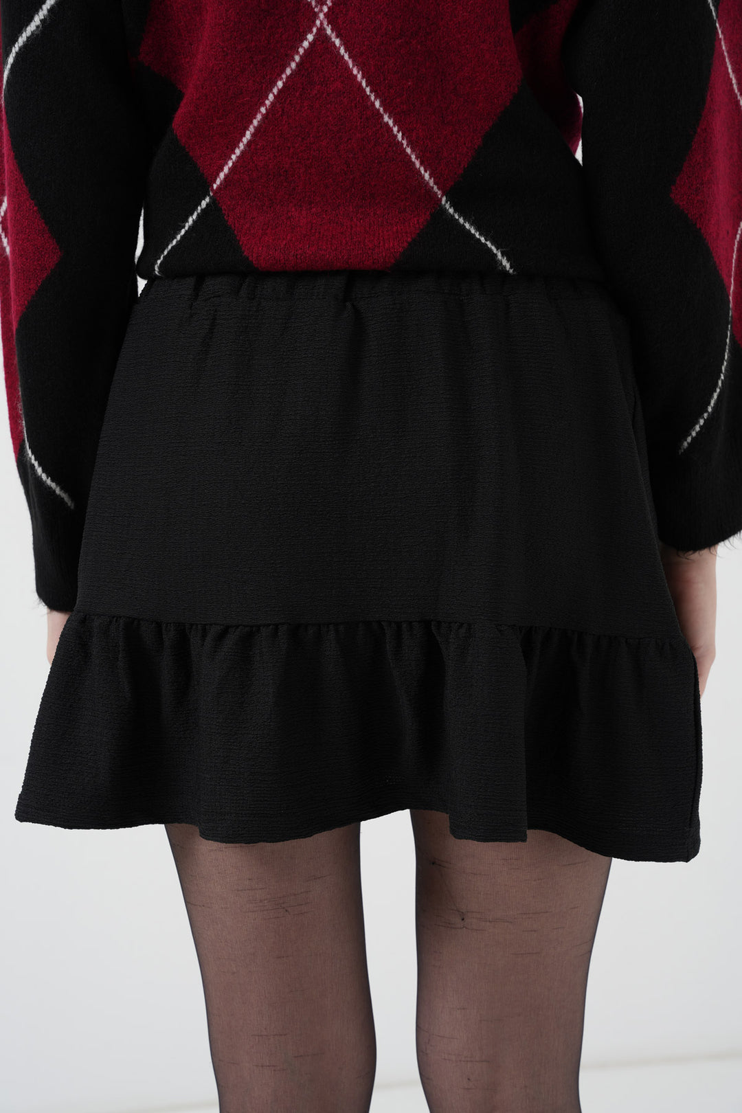 Bigdart 1884 Jupe mini en tricot noire - Noir