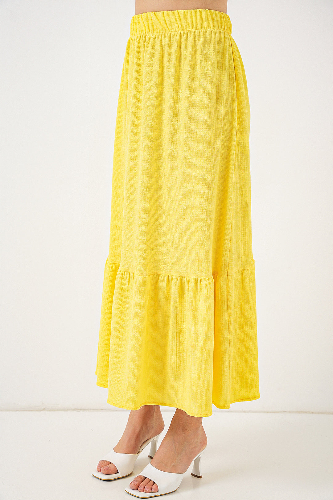 Bigdart Jupe longue en tricot 1886 - Jaune