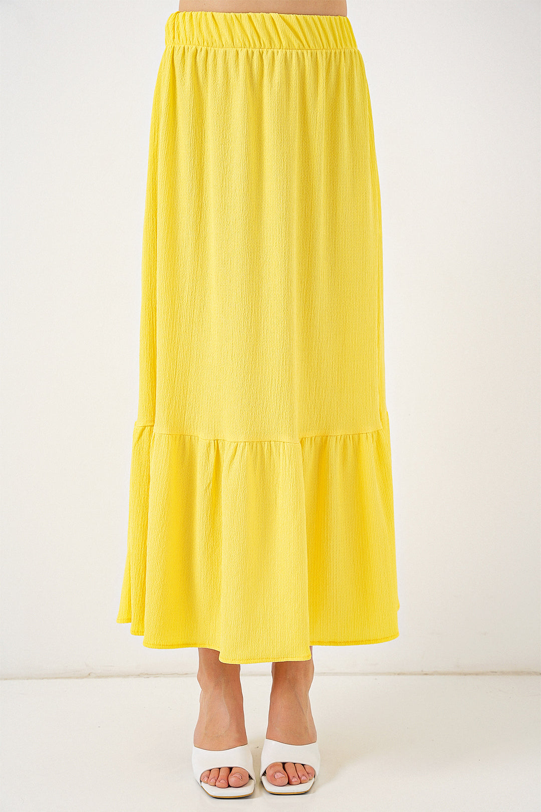 Bigdart Jupe longue en tricot 1886 - Jaune