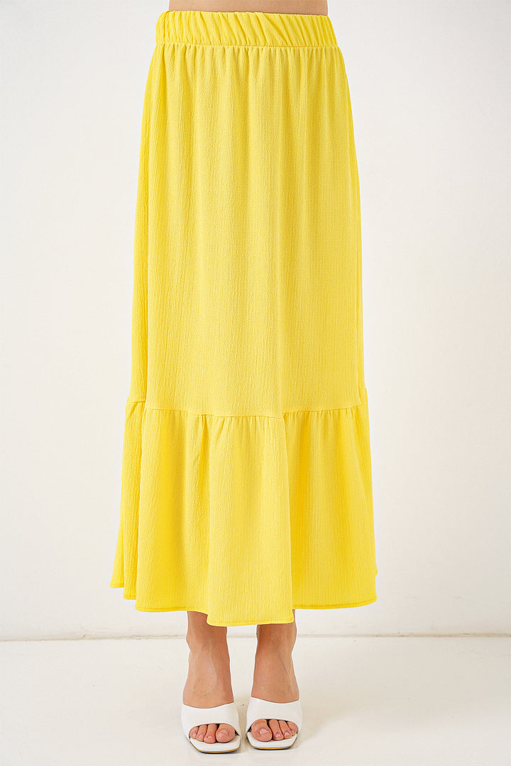 Bigdart Jupe longue en tricot 1886 - Jaune