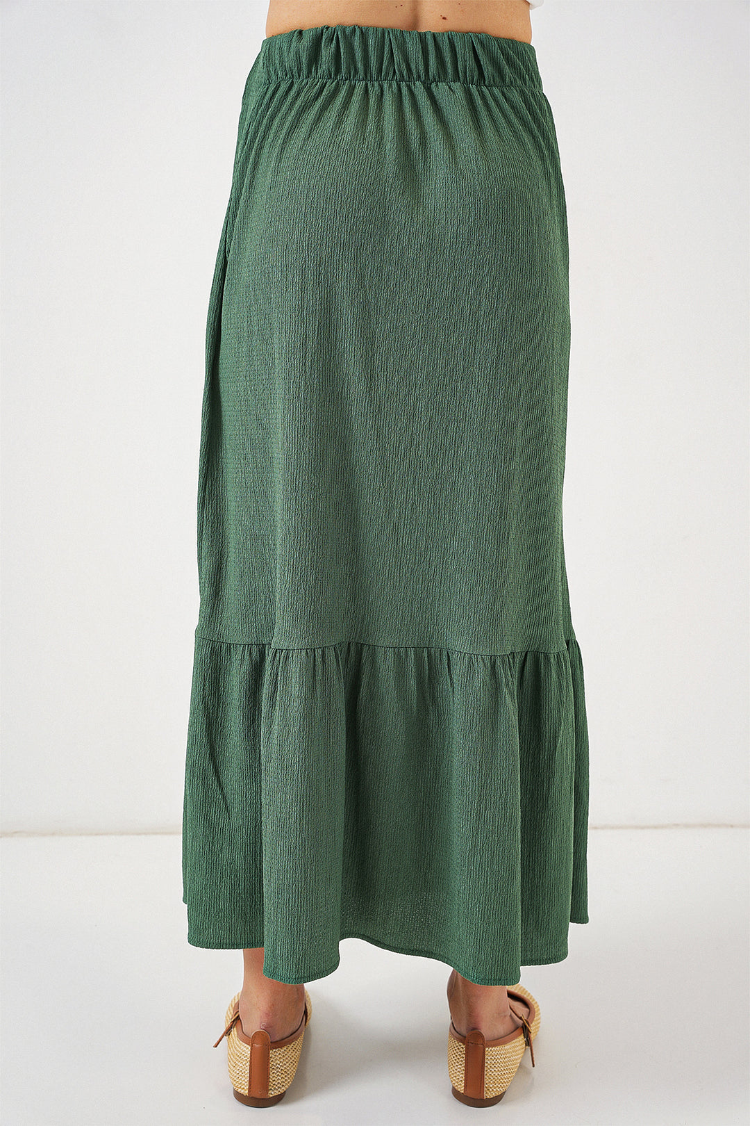 Bigdart Jupe longue tricotée 1886 - Vert émeraude