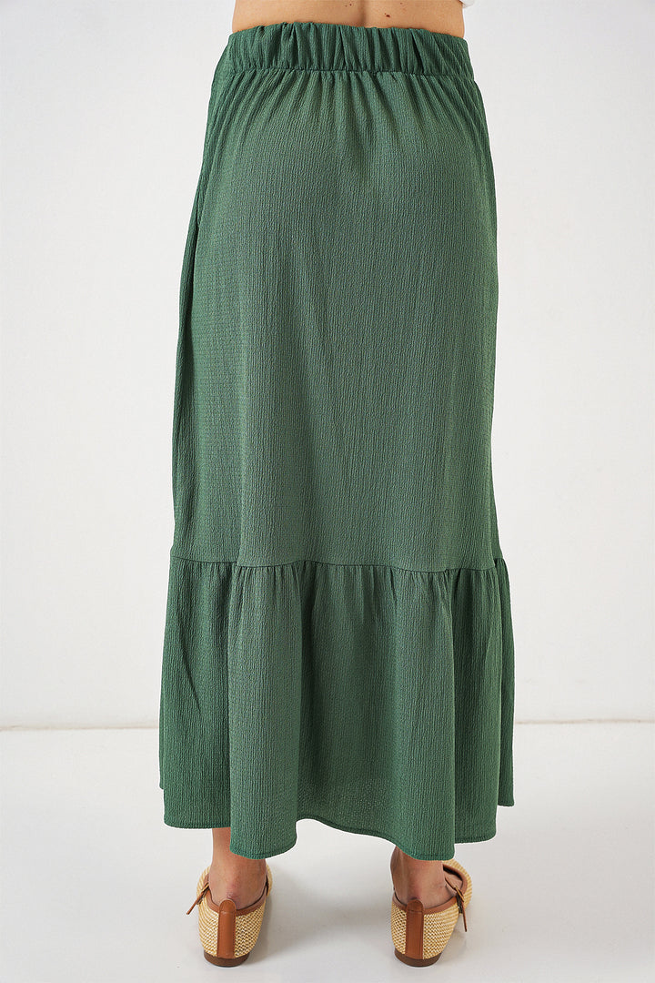 Bigdart Jupe longue tricotée 1886 - Vert émeraude