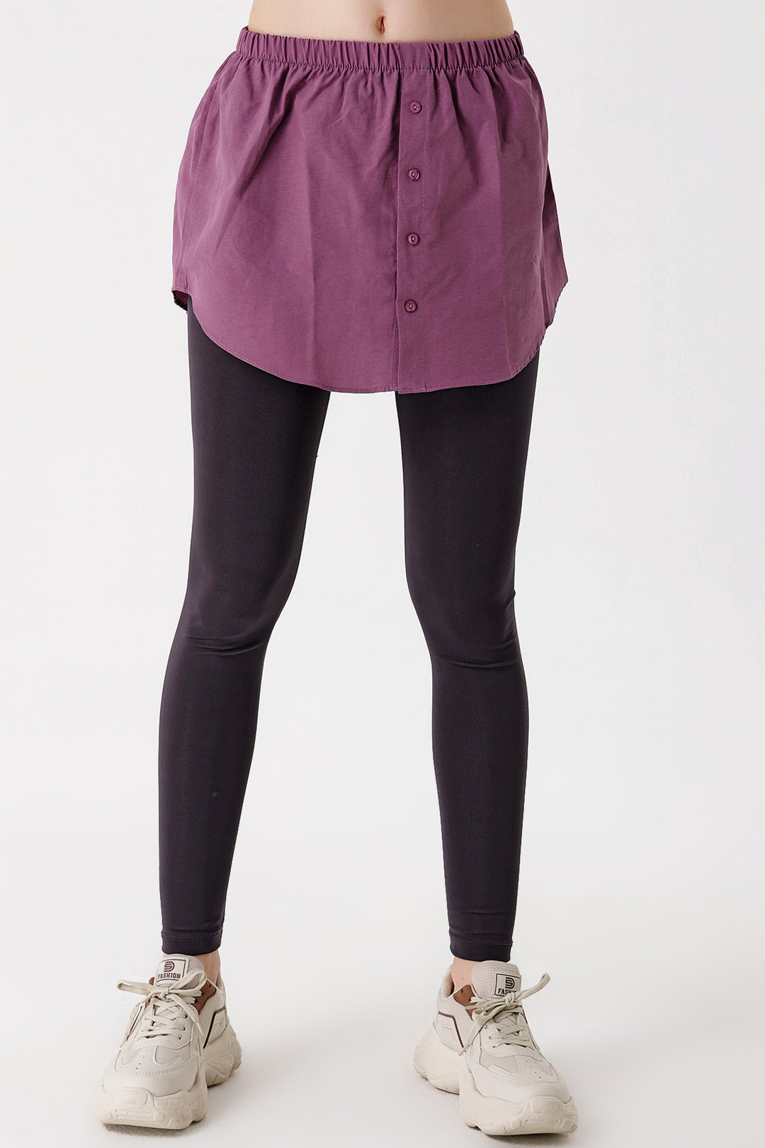 Bigdart 1888 Sweatshirt et Chemisier avec Jupe - Foncé Lilas