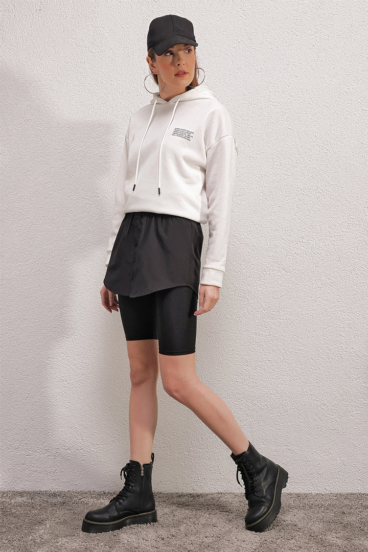 Bigdart 1888 Jupe Chemisier Sweatshirt - Noir