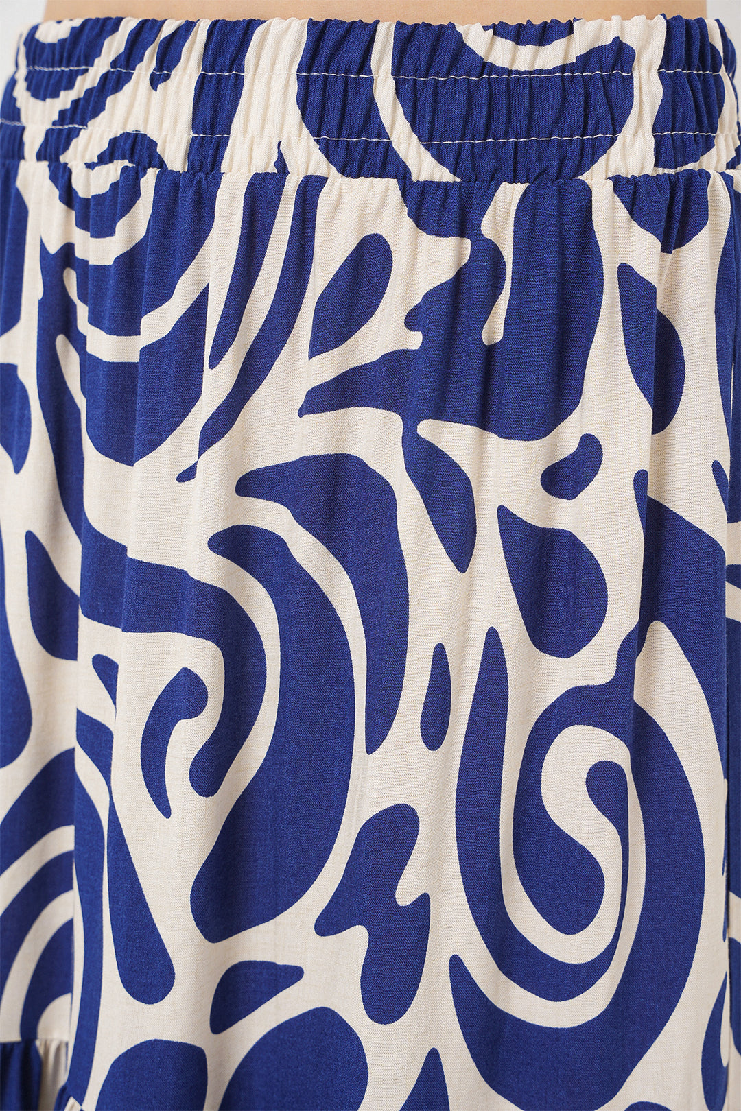 Bigdart Jupe longue imprimée 1898 - Bleu marine F.