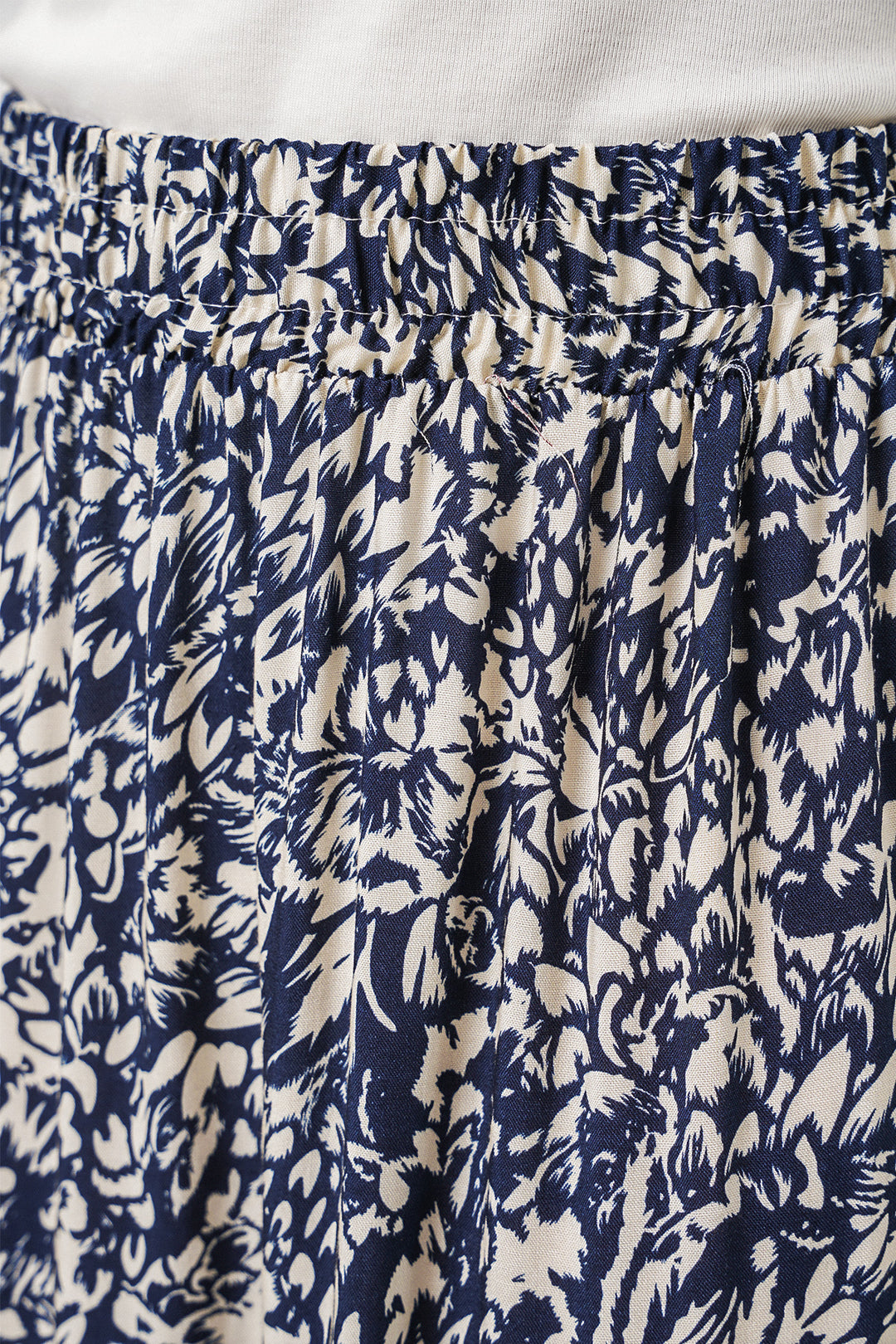 Bigdart 1898 Jupe longue à motifs - Bleu marine