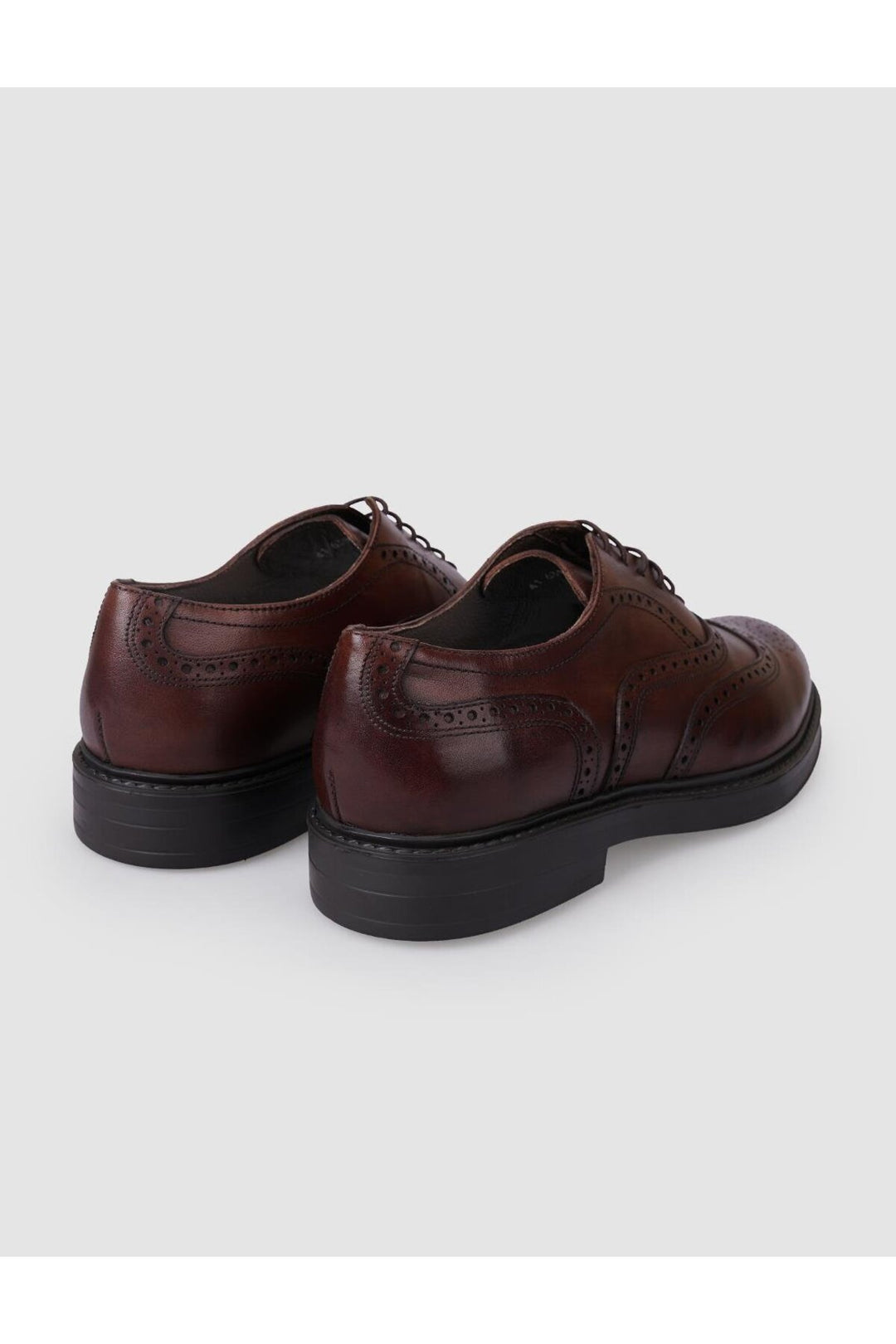 Cabani Shoes Chaussures de ville pour hommes en cuir véritable marron 100% - Marron