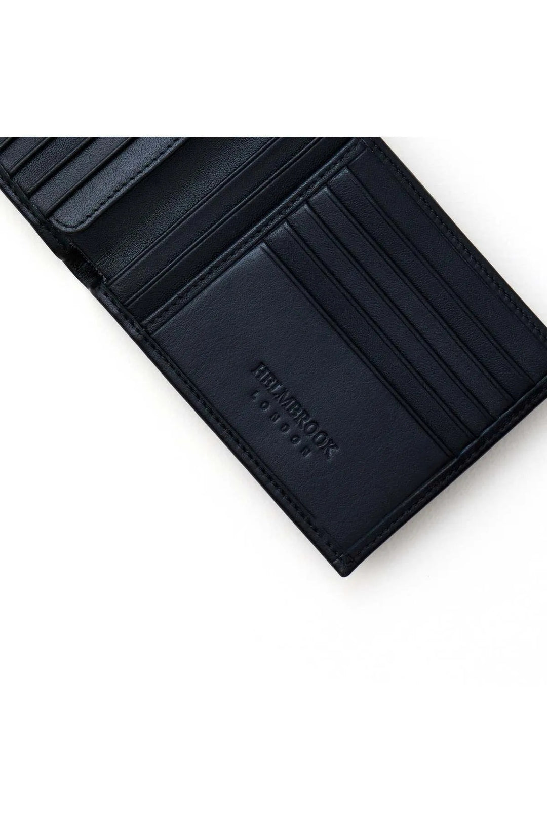 helmbrook Portefeuille en cuir véritable pour homme, design spécial, protégé RFID, Tanner noir. - si̇yah