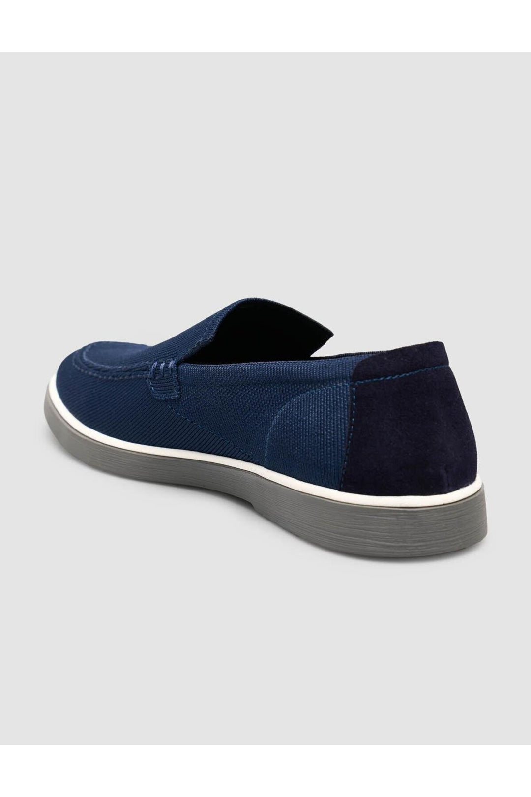 Cabani Shoes Chaussures en tricot pour hommes en bleu marine à tissage en osier. - Bleu marine