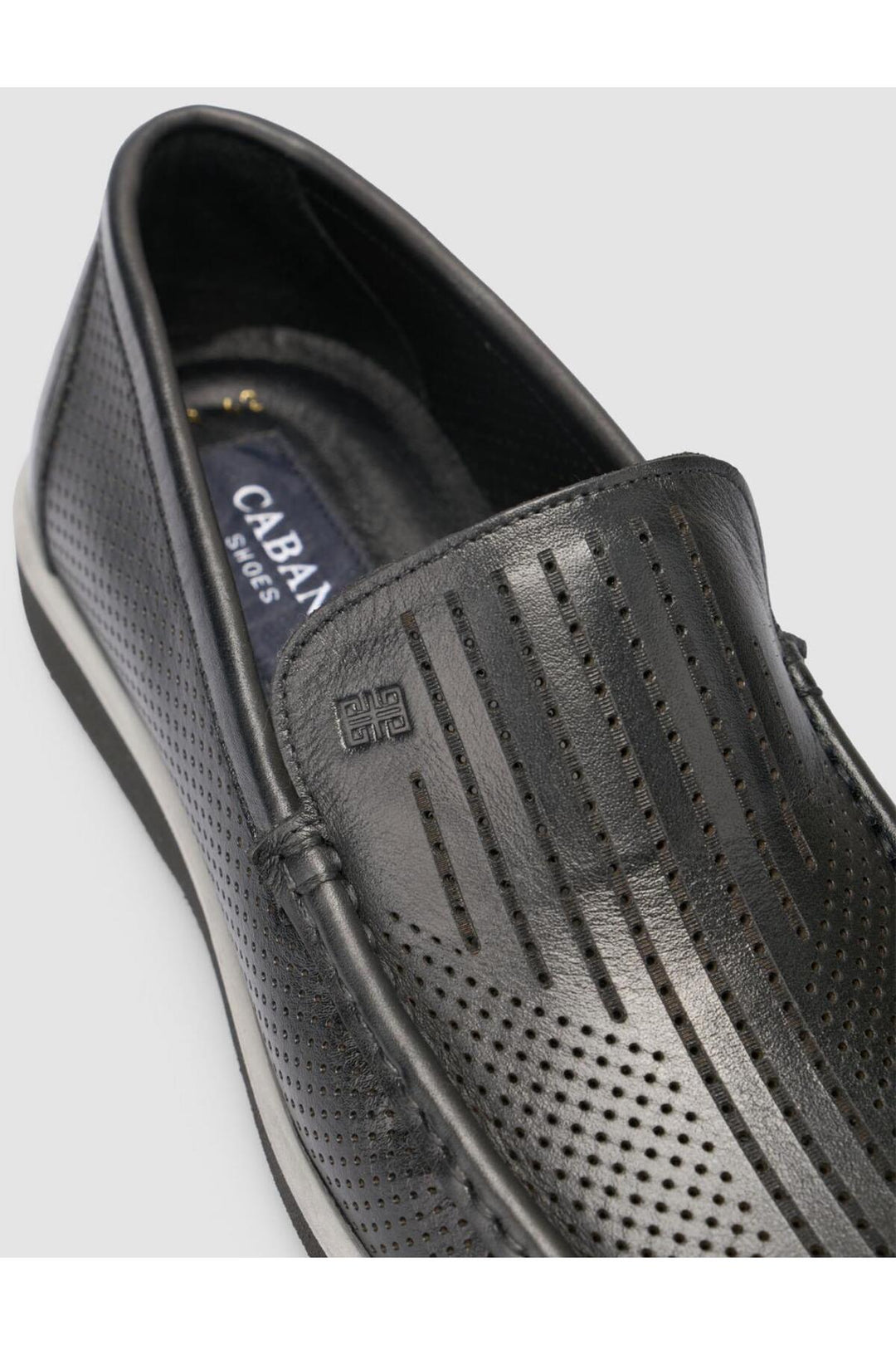 Cabani Shoes %100 Cuir véritable Noir Mocassins pour hommes - Multicolore