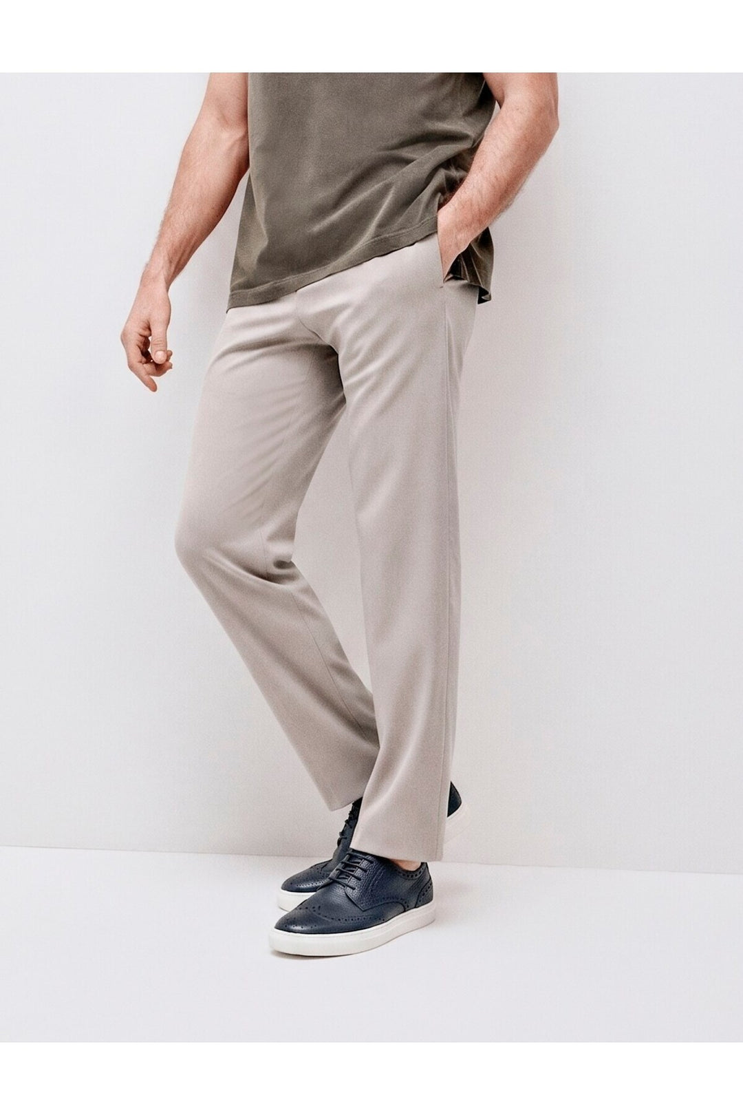 Cabani Shoes Bleu marine Cuir Véritable Chaussures Oxford pour Hommes - Bleu marine