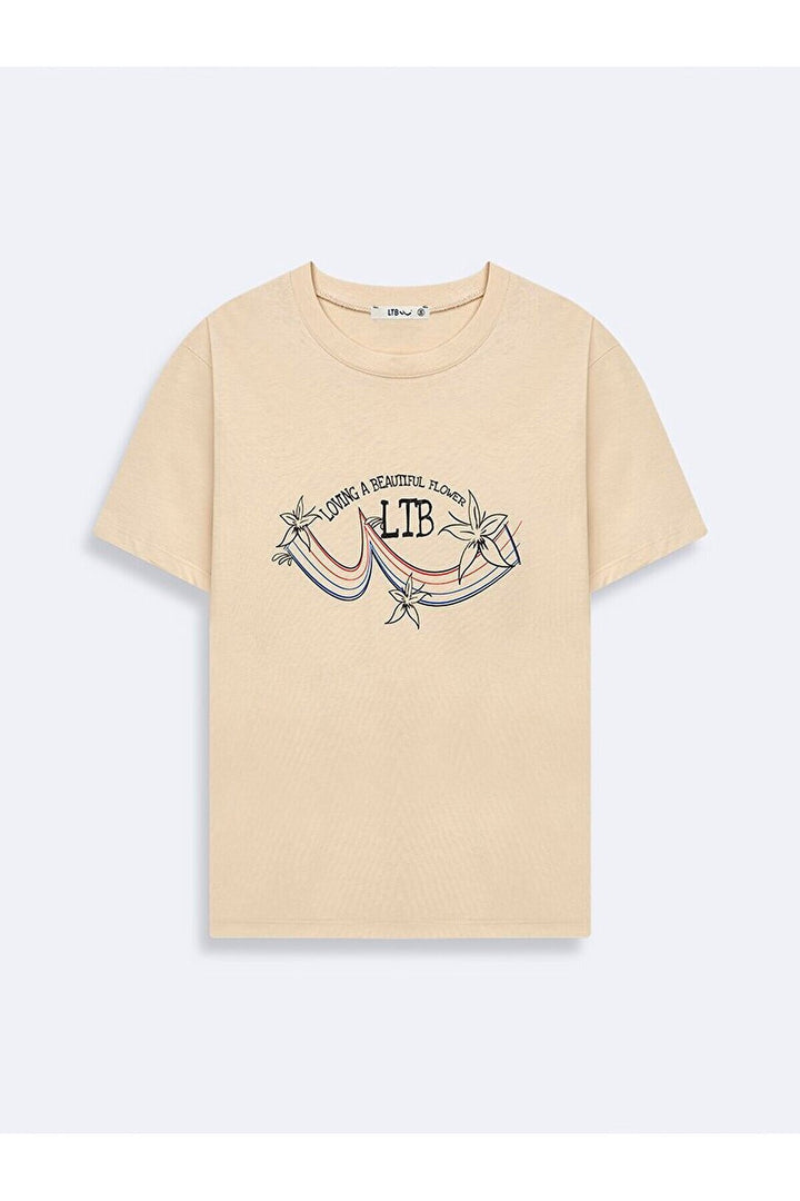 LTB T-shirt crème - Crème_105