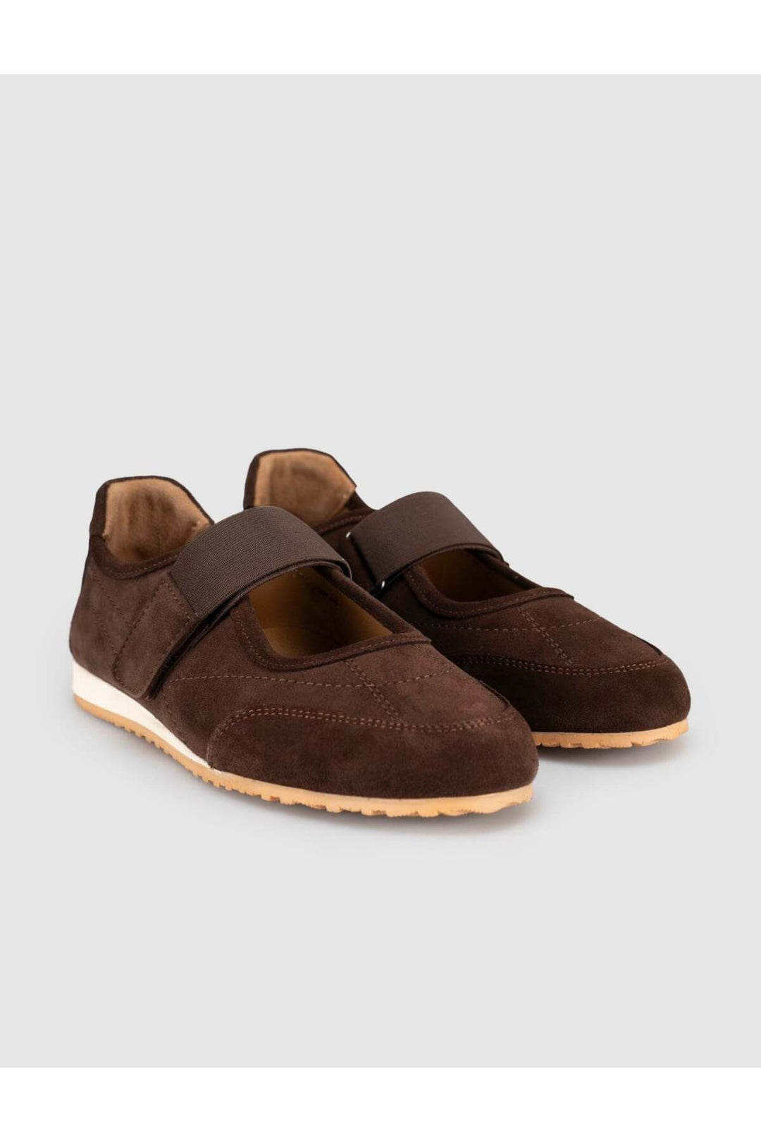 Cabani Shoes Chaussures décontractées pour femmes en cuir de vachette véritable marron - Multicolore