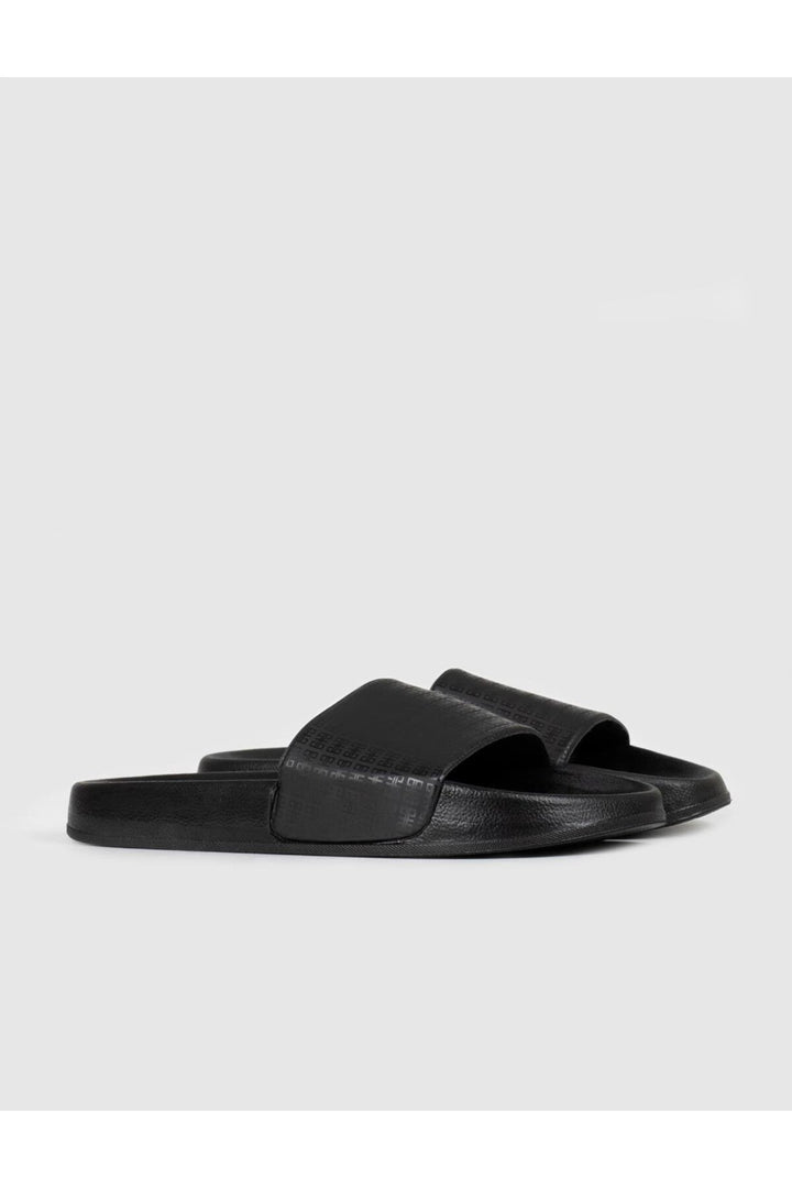 Cabani Shoes Sandales pour hommes à semelle en caoutchouc noire - Multicolore