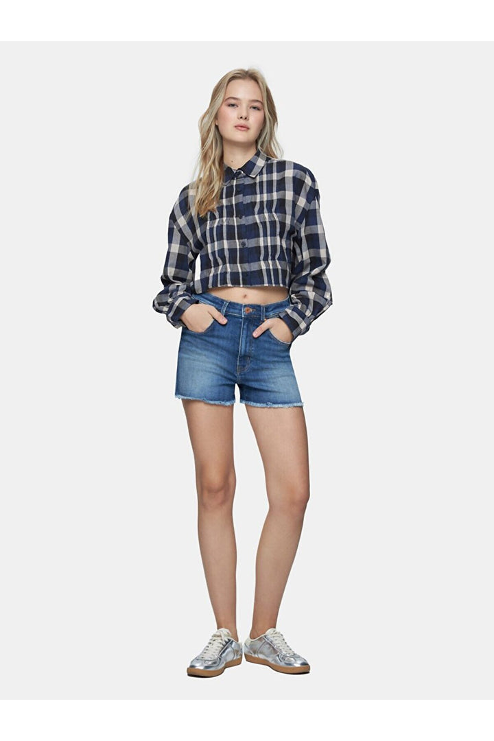 LTB Short en jean taille haute Carola