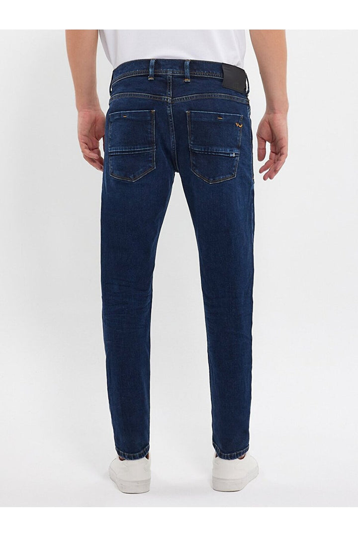 LTB Diego Jean Pantalon à taille moyenne à jambes larges - Bleu moyen