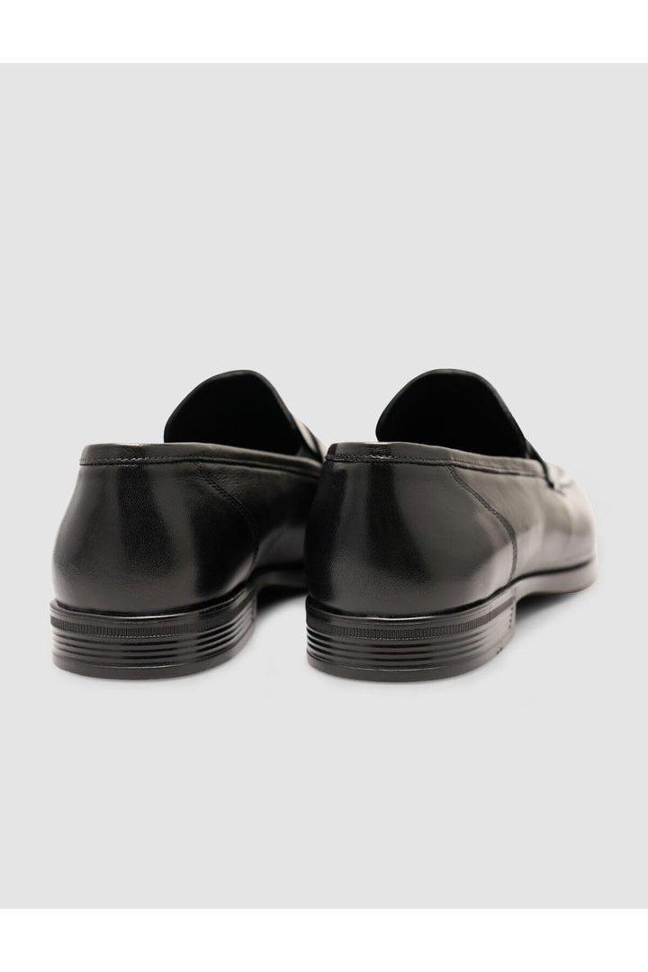 Cabani Shoes %100 Cuir Véritable Chaussures Loafers Classiques Noires pour Hommes - Noir