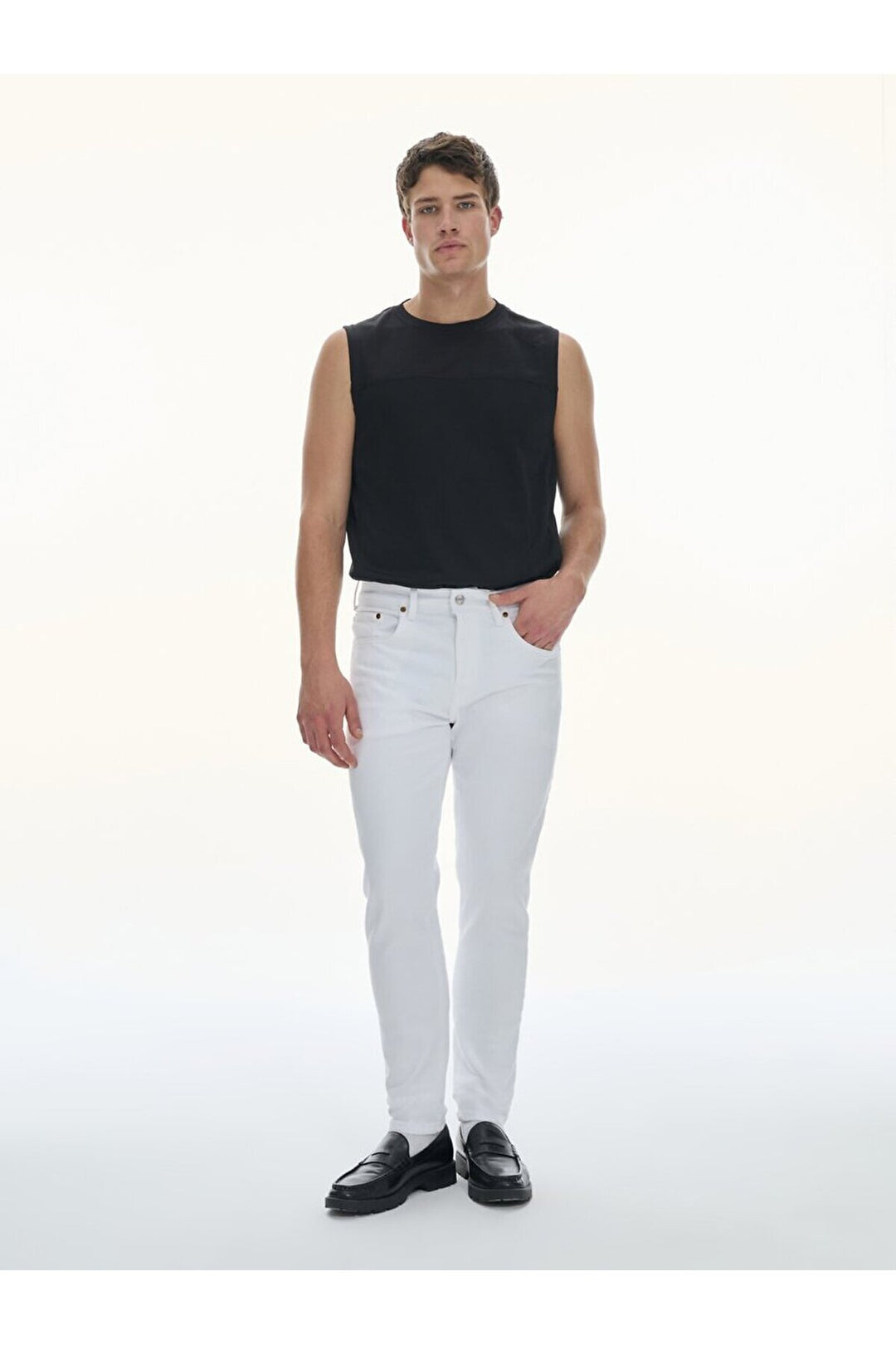 LTB Jean taille moyenne à jambes étroites Smarty Y - Blanc_100