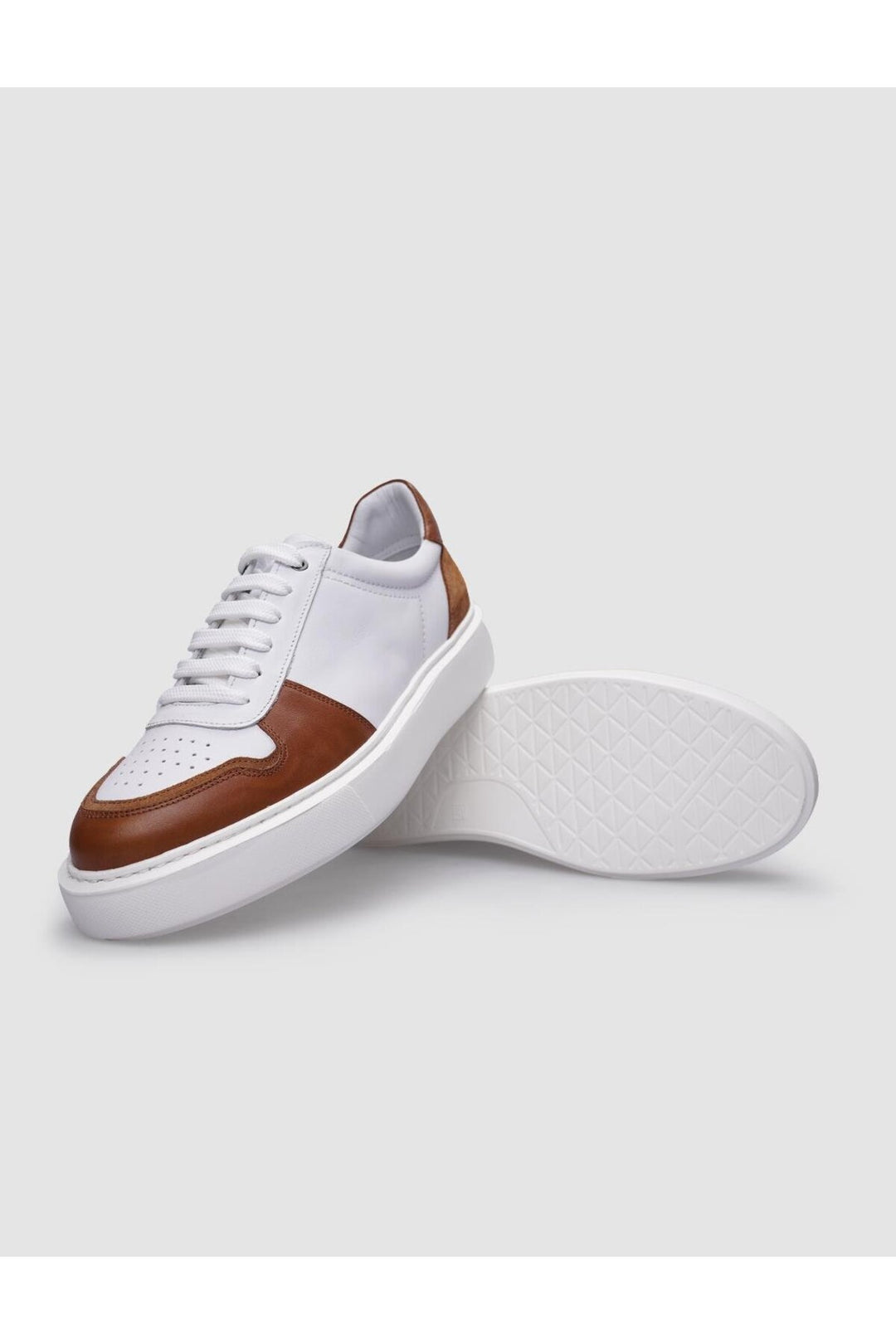 Cabani Shoes 100% Genuine White Leather - White