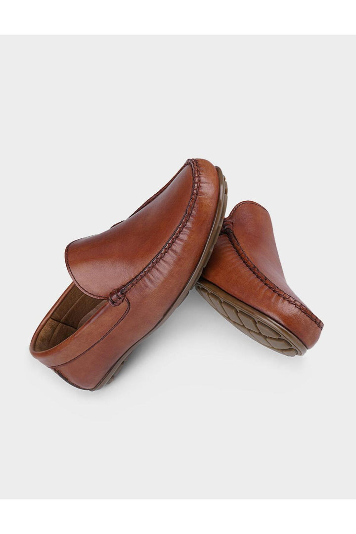 Cabani Shoes Chaussures Loafer pour hommes en cuir véritable couleur tabac - Tabac