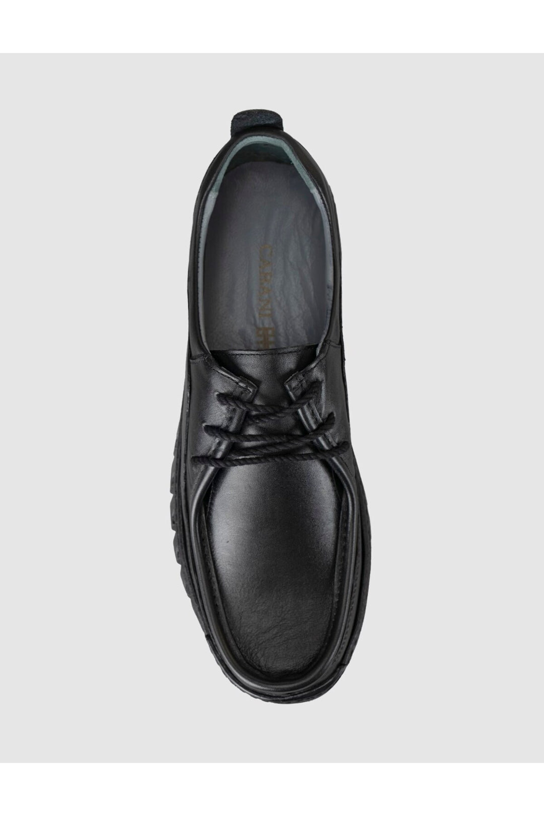 Cabani Shoes Chaussures de confort quotidiennes pour hommes en cuir véritable noires - Noir