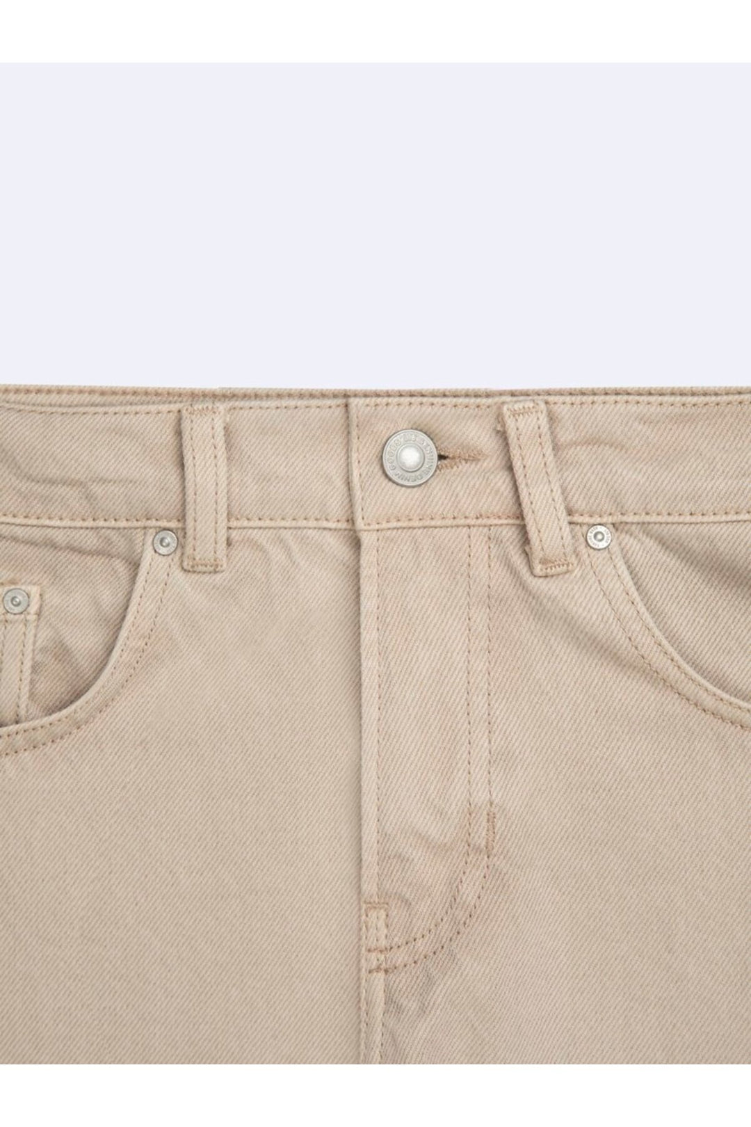 LTB Pantalon Jean Beige Taille Moyenne Baggy Larrie - Beige