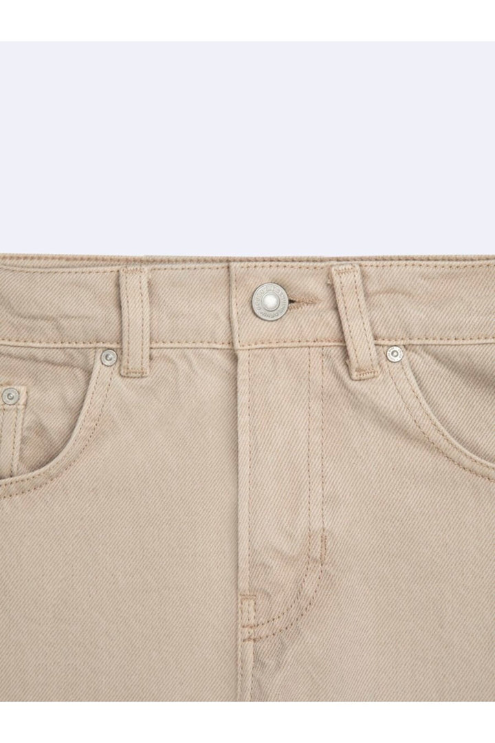 LTB Pantalon Jean Beige Taille Moyenne Baggy Larrie - Beige