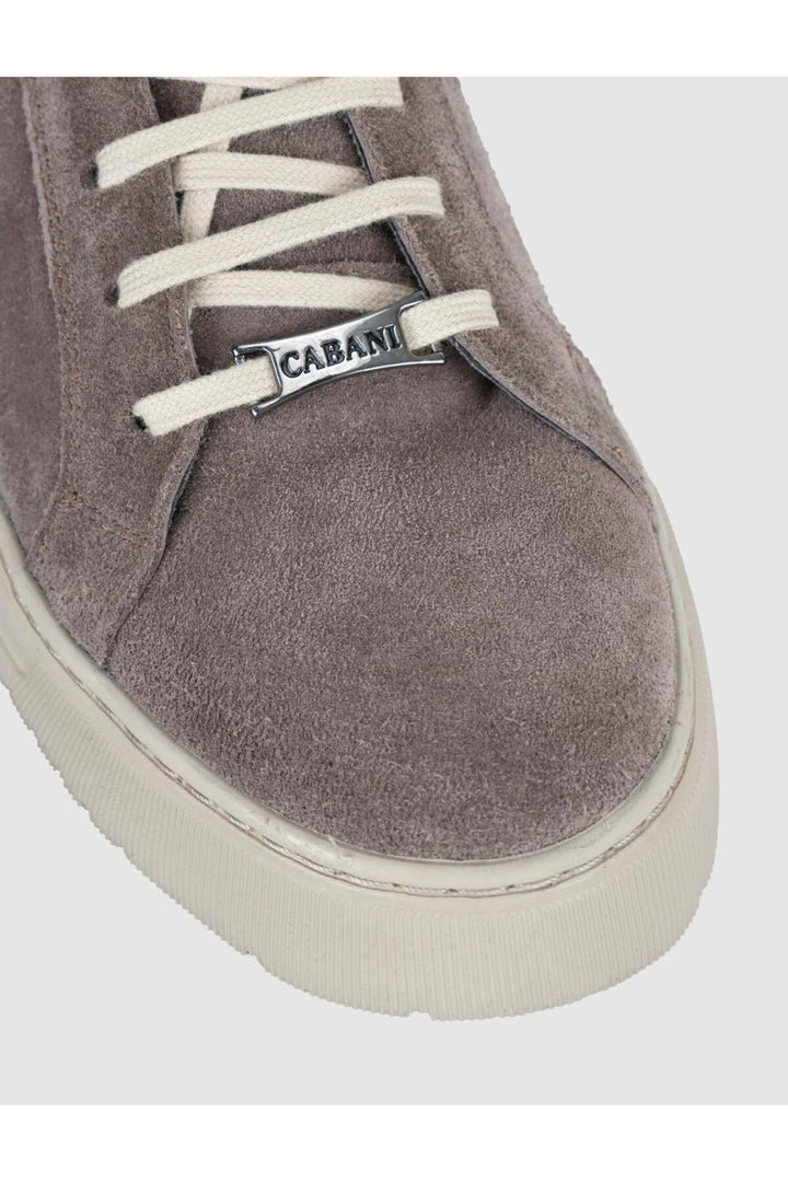 Cabani Shoes Sneakers en cuir suédé véritable pour homme - Vison