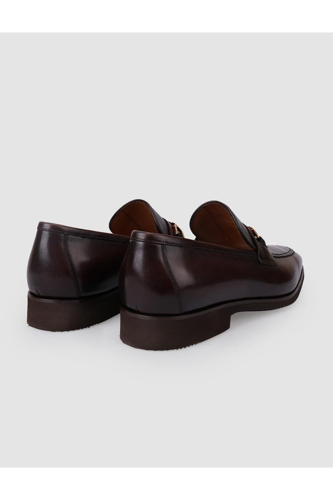 Cabani Shoes Chaussures classiques pour hommes en cuir véritable 100% marron avec boucle. - Multicolore