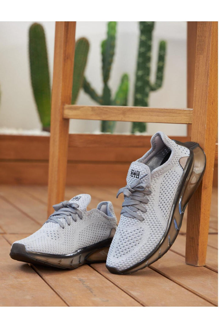 Cabani Shoes Siena Triko Gris À Lacets Femme Chaussures De Sport - Gris