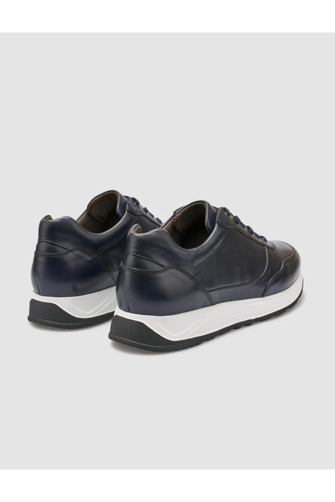 Cabani Shoes Seranar %100 Cuir Véritable Bleu marine Chaussures de Sport pour Hommes - Bleu marine