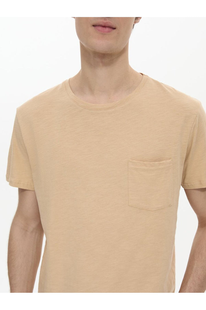 LTB T-shirt marron avec poche