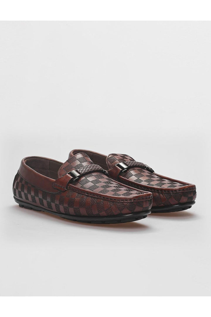 Cabani Shoes %100 Cuir Véritable Mocassins Pour Hommes Avec Détail Boucle Marron - Marron
