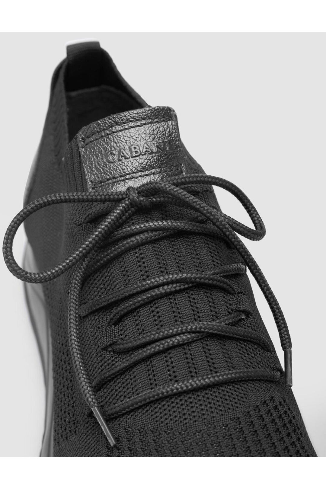 Cabani Shoes Chaussures de sport Napoli pour homme en tricot noir - Noir